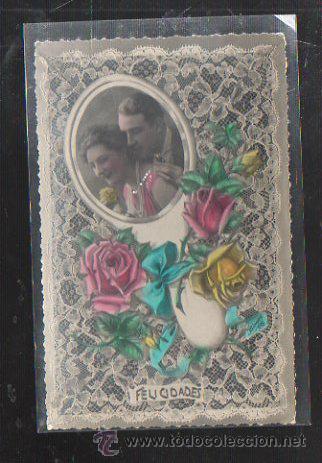 Postcards: TARJETA POSTAL PAREJA DE ENAMORADOS, FELICIDADES