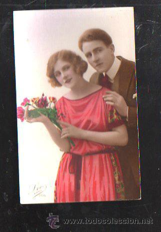 Postcards: TARJETA POSTAL PAREJA DE ENAMORADOS, LEO PARIS 756