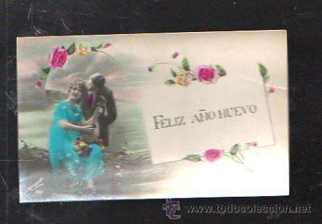 Postcards: TARJETA POSTAL PAREJA DE ENAMORADOS, FELIZ A&Ntilde;&Oacute; NUEVO