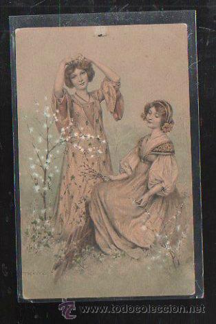 Postkarten: TARJETA POSTAL DE MUJERES. M. M. VIENNE.