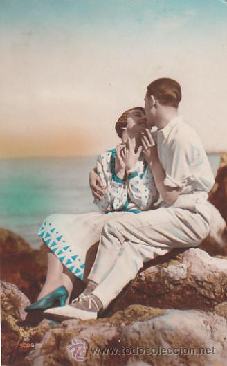 Cartoline: una pareja de enamorados, escrita en 1928