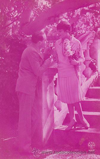 Postales: Una pareja, escrita en 1929 - Foto 1