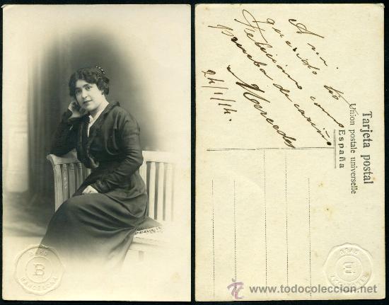 Cartoline: Postal Antigua 1914 - Dama