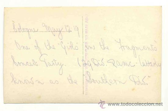 Postales: Dama .. Escrita 1919 - Foto 2