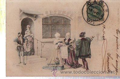 Postais: TARJETA POSTAL GALANTES Y MUJERES