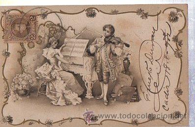 Postais: TARJETA POSTAL GALANTES Y MUJERES