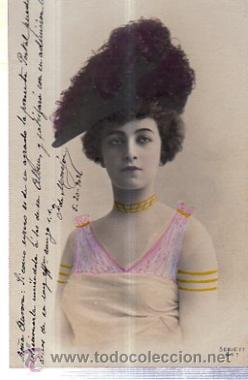 Postais: TARJETA POSTAL RETRATO MUJER A&Ntilde;OS PRINCIPIOS SIGLO XX, SERIE 77, N&ordm; 7