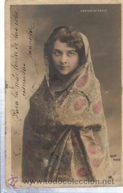 Postais: TARJETA POSTAL RETRATO MUJER CASINO DE PARIS, WALERY PARIS