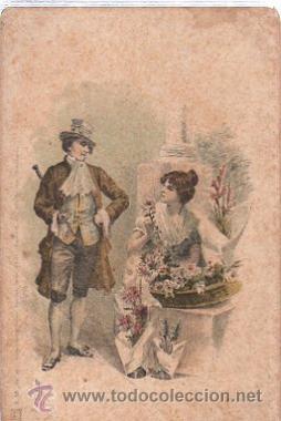 Postais: TARJETA POSTAL GAL&Aacute;N Y MUJER DE &Eacute;POCA