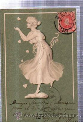 Postais: TARJETA POSTAL GALANTES Y MUJERES