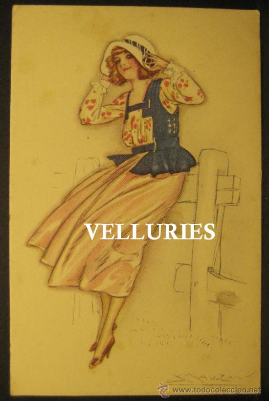 Postales: ACHILLE MAUZAN. EDITADA EN MILAN. CIRCULADA