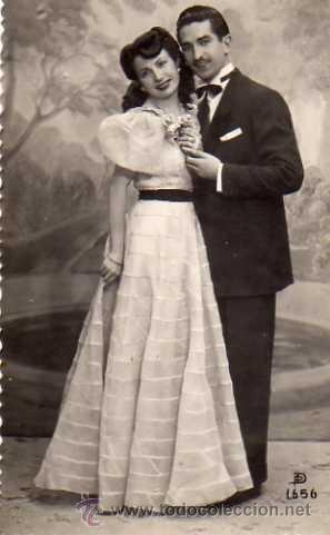 Postais: POSTAL FOTOGR&Aacute;FICA GALANTES Y MUJERES A&Ntilde;OS 40 D. P. N&ordm; 1656 ESCRITA SIN CIRCULAR