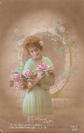 Cartoline: A mi flor voy a dictar..., escrita en 1918