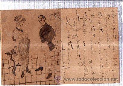 Postais: TARJETA POSTAL CARICATURA HOMBRE Y MUJER