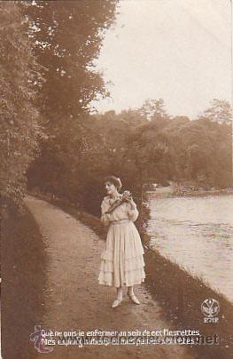 Postales: Postal romantica, escrita en 1918 - Foto 1