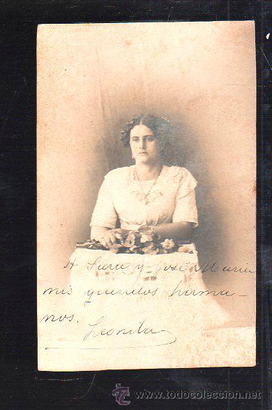 Postais: TARJETA POSTAL DE MUJERES - FOTO DE ESTUDIO DE MUJER.