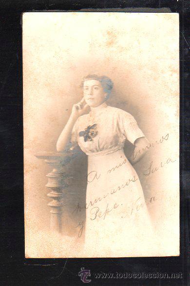 Postais: TARJETA POSTAL DE MUJERES - FOTO DE ESTUDIO DE MUJER.