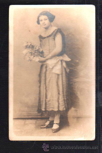 Postais: TARJETA POSTAL DE MUJERES - FOTO DE ESTUDIO DE MUJER.