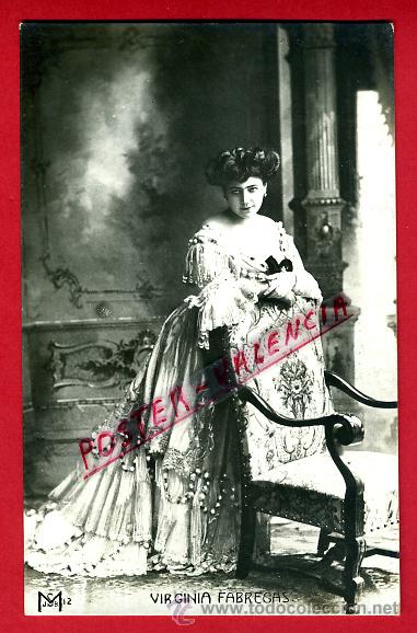 Postcards: POSTAL, ARTISTA, CUPLETISTA , ORIGINAL, ANTIGUA, VIRGINIA FABREGAS, P80681