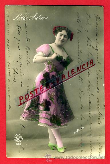Postales: POSTAL, ARTISTA, CUPLETISTA, ORIGINAL, ANTIGUA, BELLA ARETINA,  P80698