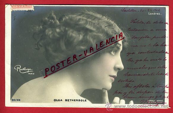 Postkarten: POSTAL, ARTISTA, CUPLETISTA, ORIGINAL, ANTIGUA, OLGA NETHERSOLE, P90036