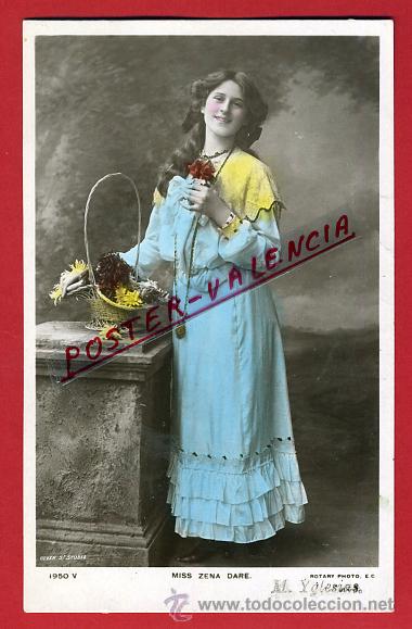 Postcards: POSTAL, ARTISTA, CUPLETISTA, ORIGINAL, ANTIGUA, MISS ZENA DARE, P90060