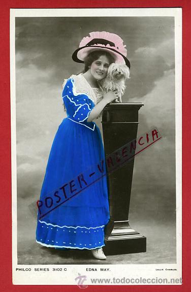 Postcards: POSTAL, ARTISTA, CUPLETISTA, ORIGINAL, ANTIGUA, EDNA MAY, P90061
