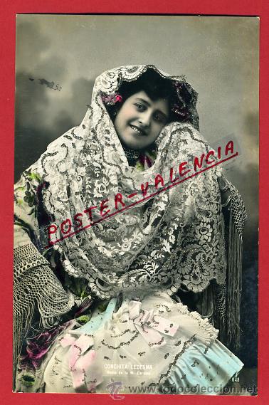Postcards: POSTAL, ARTISTA, CUPLETISTA, ORIGINAL, ANTIGUA, CONCHITA LEDESMA, TIENE PURPURINA, P90068