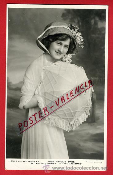 Postkarten: POSTAL, ARTISTA, CUPLETISTA, ORIGINAL, ANTIGUA, MISS PHYLLIS DARE, P90077