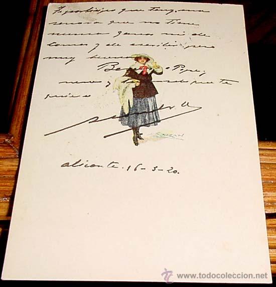 Postais: ANTIGUA POSTAL DEL BONITO DIBUJO DE UNA MUJER -  CIRCULADA EN 19420 - ED.C.E.I.C.