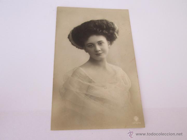 Cartoline: RETRATO DE MUJER - ESCRITA 19?? - CON SELLO - CIRCULADA