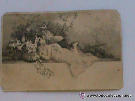 Postales: POSTAL CON DIBUJO DE UN ANGELITO, PRINCIPIOS DE SIGLO .. ESCRITA EN 1904.