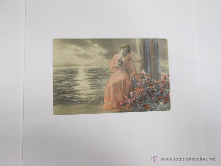 Cartoline: MUJER SENTADA - 1922 - CON SELLO - CIRCULADA
