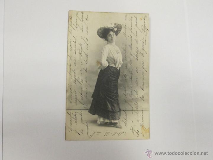 Cartoline: MUJER POSANDO - ESCRITA 1903 - CON SELLO - CIRCULADA