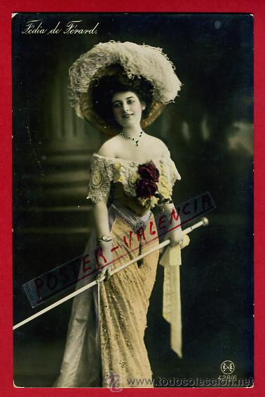 Postcards: POSTAL ARTISTA, CUPLETISTA, ANTIGUA, FEDIA DE FERARD,  P95201