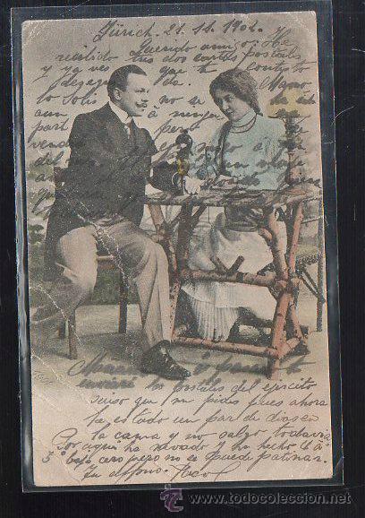 Postais: TARJETA POSTAL DE GALANTES Y MUJERES. ROMANTICA