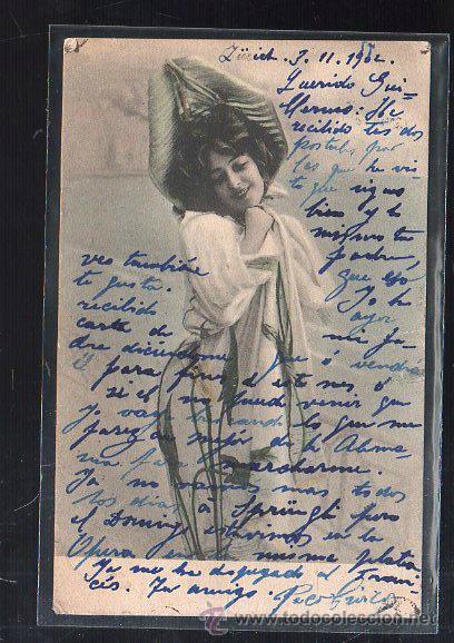 Postais: TARJETA POSTAL DE GALANTES Y MUJERES. K.V.I.B. 12