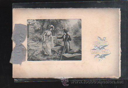 Postais: TARJETA POSTAL DE GALANTES Y MUJERES. SINCERE GREETINGS.
