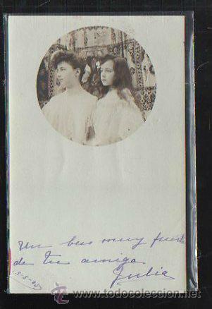 Postais: TARJETA POSTAL DE GALANTES Y MUJERES.
