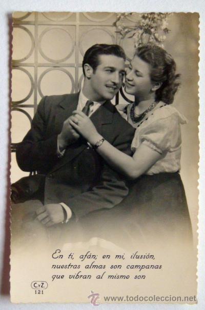 Postales: Vieja Postal rom&aacute;ntica 1949 - Foto 1