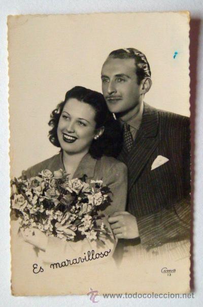 Postales: Vieja Postal romantica 1962 - Foto 1