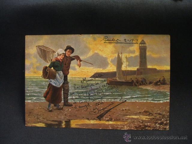 Cartoline: POSTAL ANTIGUA - MARKE EGEMES - SERIE 62 - FECHADA EN 1913 - PRINTED IN GERMANY -