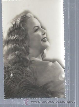 Postais: TARJETA POSTAL FOTOGR&Aacute;FICA RETRATO MUJER PERFIL MUY SONRIENTE