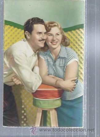 Postais: ROM&Aacute;NTICA PAREJA DE ENAMORADOS SONRIENTES, CARA CON CARA, COLOR, 2083
