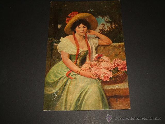Postales: POSTAL MUJER ELEGANTE - Foto 1