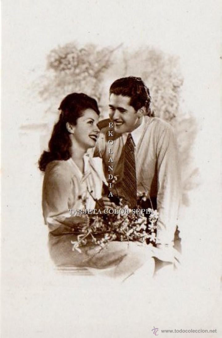 Postais: 18.4 P5A EKL POSTALES ROM&Aacute;NTICAS. PAREJA DE NOVIOS ENAMORADOS EKL VINTAGE. TARJETA NUEVA SIN ESC V3