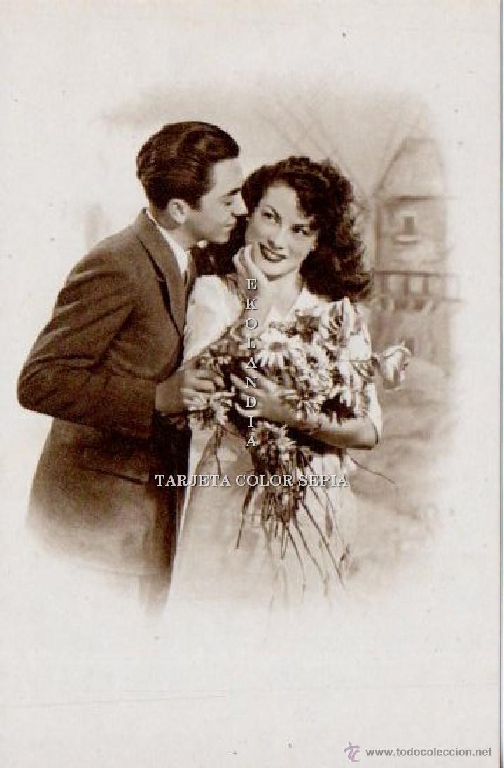 Postais: 23.4 P5A EKL POSTALES ROM&Aacute;NTICAS. PAREJA DE NOVIOS ENAMORADOS EKL VINTAGE. TARJETA NUEVA SIN ESC V3