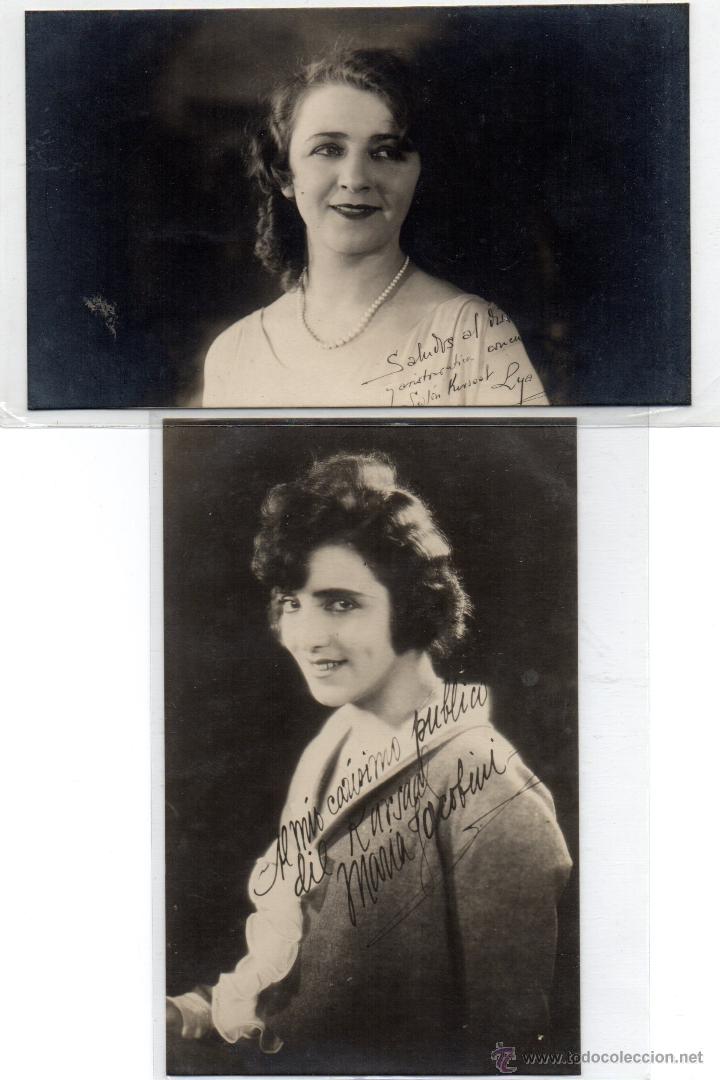 Postales: 4 postales de actrices, buen estado - Foto 2