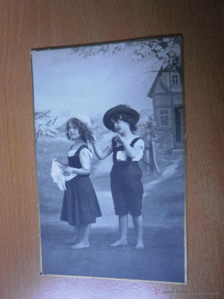 Postales: Postal galante con ni&ntilde;os - Foto 1