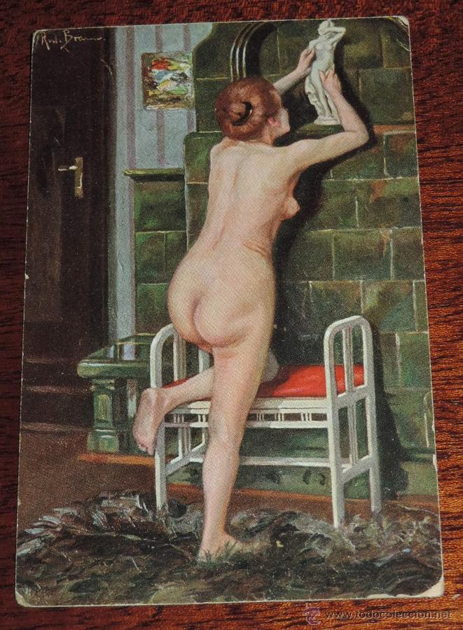 Postkarten: POSTAL EROTICA DE MUJER, DESNUDO, ED. NPG, N. 674, NO CIRCULADA.